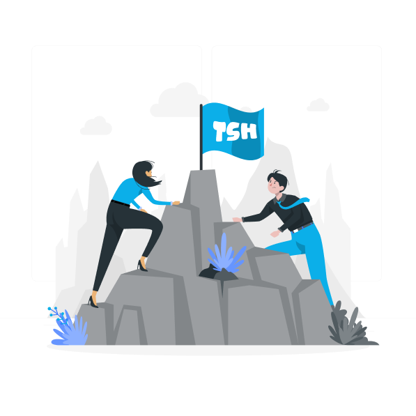 Business competition illustration